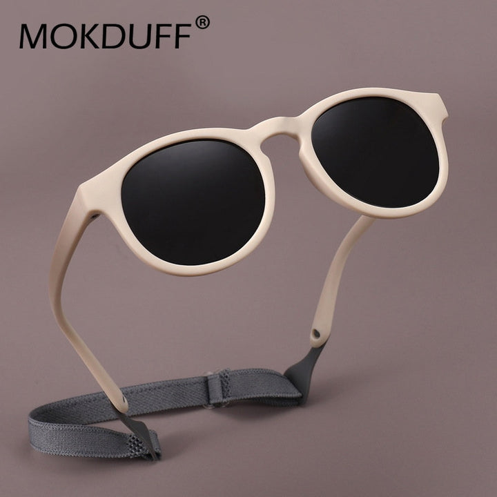 Mokduff Unisex Infant Full Rim Round Tr 90 Titanium Polarized Sunglasses 8308 Sunglasses Mokduff   
