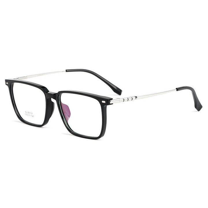 Yimaruili Men's Full Rim Square Titanium Eyeglasses BV85001 Full Rim Yimaruili Eyeglasses   
