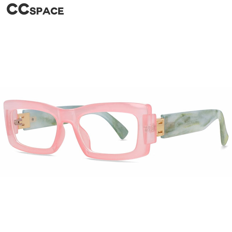 CCspace Women's Full Rim Rectangle Tr 90 Eyeglasses 56339 Full Rim CCspace   