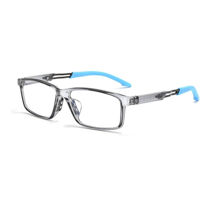 KatKani Unisex Full Rim Square Tr 90 Eyeglasses 6201g Full Rim KatKani Eyeglasses   