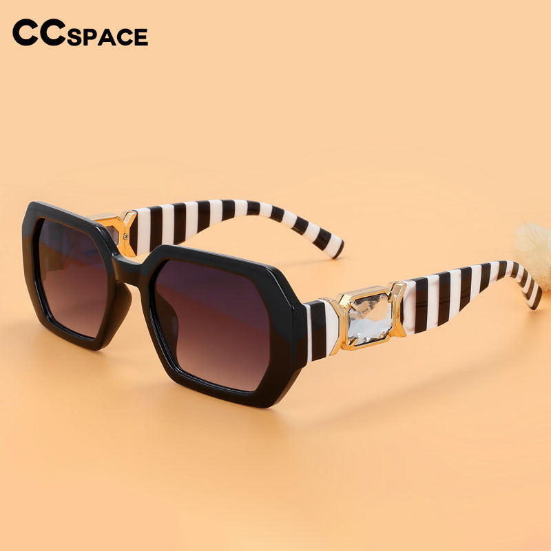 CCSpace Women's Full Rim Oversized Square Resin UV400 Sunglasses 56207 Sunglasses CCspace Sunglasses   