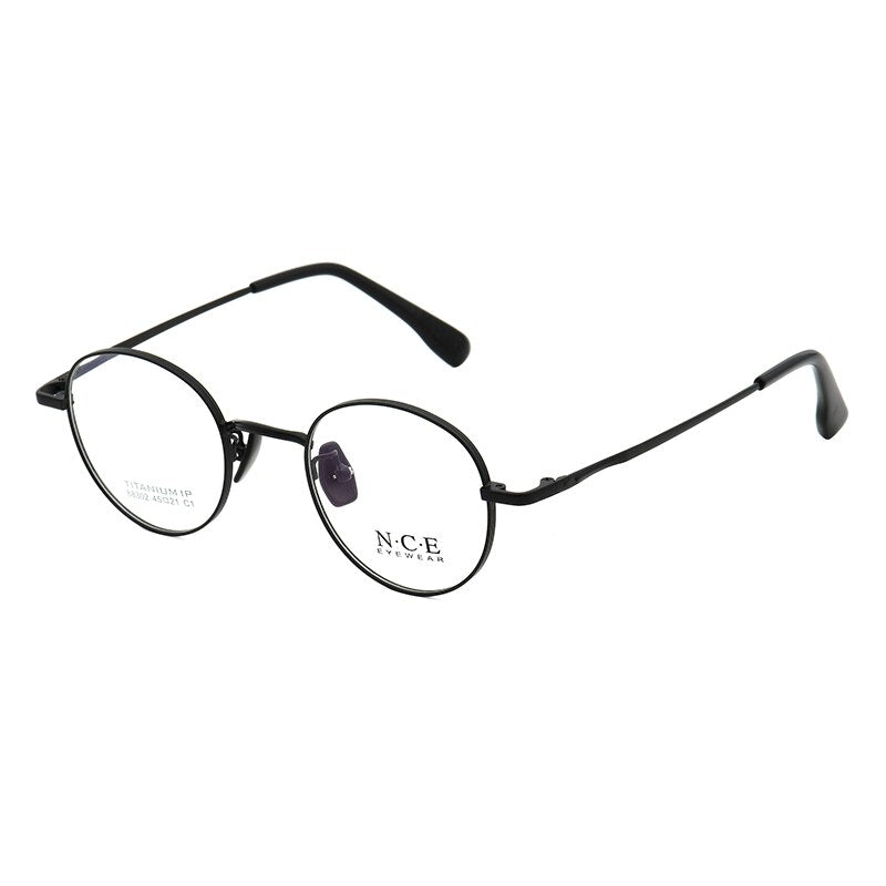 Zirosat Unisex Eyeglasses Frame Pure Titanium 88302 Frame Zirosat black  
