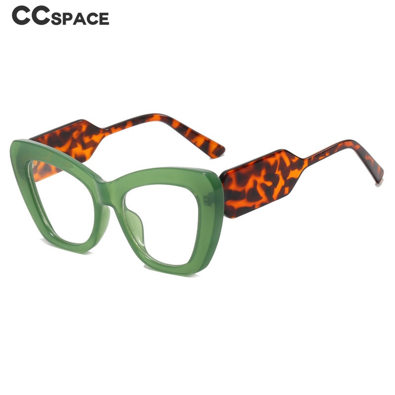 CCSpace Women's Full Rim Big Cat Eye Tr 90 Eyeglasses 55531 Full Rim CCspace   