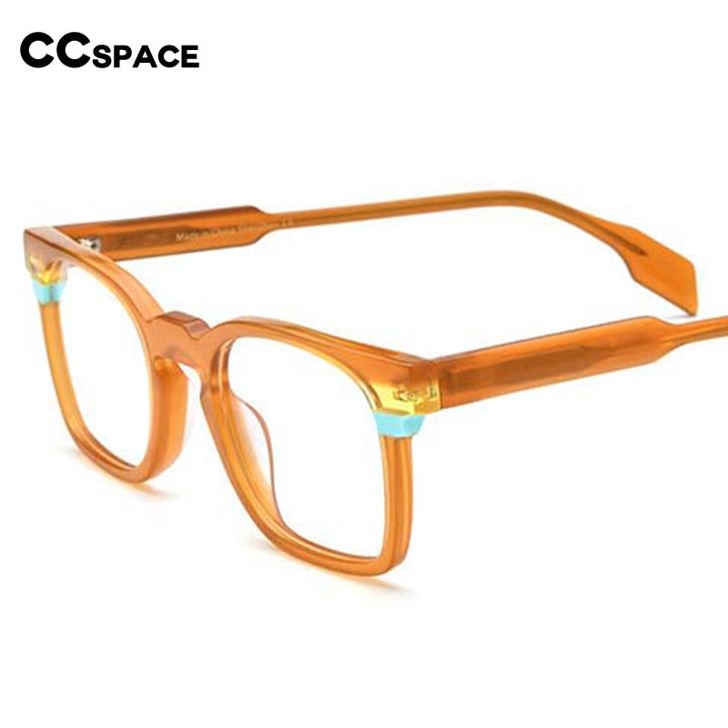 CCSpace Women's Full Rim Square Acetate Eyeglasses 55048 Full Rim CCspace   