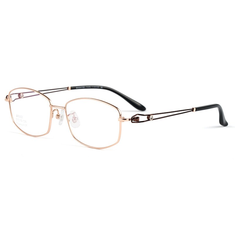 Hotony Women's Full Rim Square Titanium Eyeglasses Bv6002 Full Rim Hotony C18  