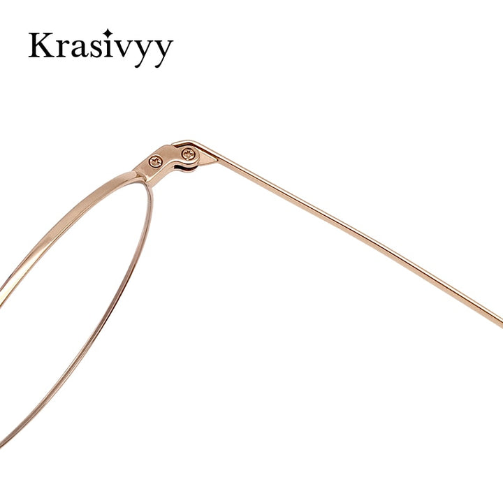 Krasivyy Unisex Full Rim Round Titanium Eyeglasses Kr86052 Full Rim Krasivyy   