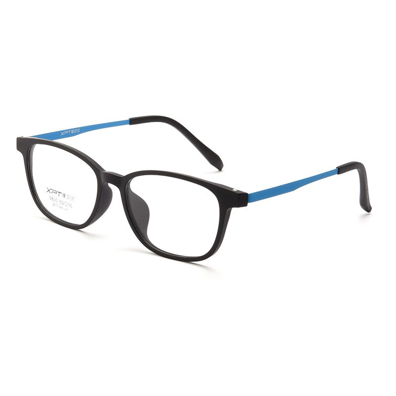 Zirosat Unisex Full Rim Square Tr 90 Titanium Eyeglasses 9835 Full Rim Zirosat black blue  