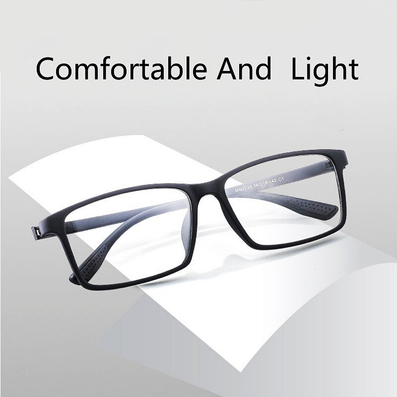 KatKani Unisex Full Rim Square Tr 90 Hyperopic Reading Glasses 2033 Reading Glasses KatKani Eyeglasses   
