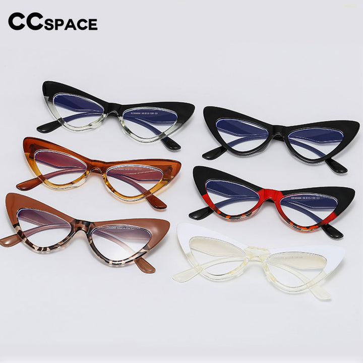 CCSpace Women's Full Rim Oversized Cat Eye Acetate Eyeglasses 53299 Full Rim CCspace   