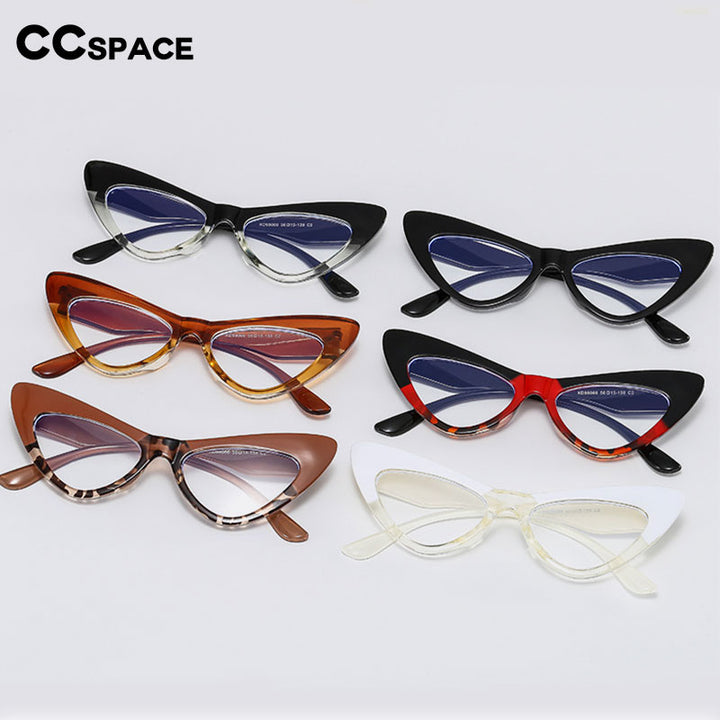 CCspace Women's Full Rim Oversized Cat Eye Acetate Eyeglasses 53299 Full Rim CCspace   