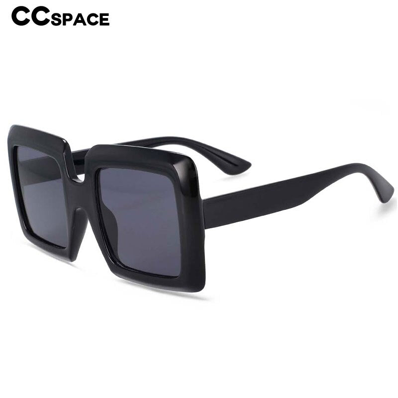 CCspace Women's Full Rim Oversized Square Resin Frame Sunglasses 54244 Sunglasses CCspace Sunglasses   