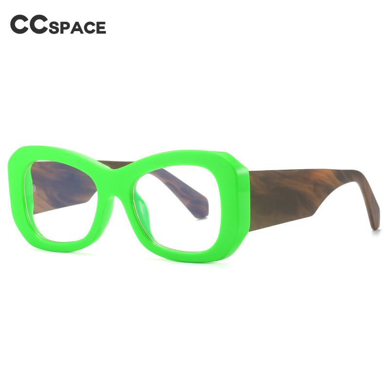 CCSpace Unisex Full RIm Large Square PC Eyeglasses 56182 Full Rim CCspace   