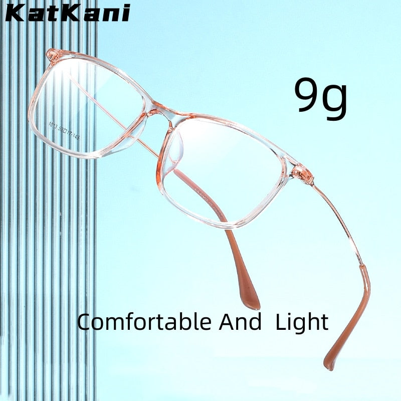 KatKani Unisex Full Rim Square Tr 90 Eyeglasses 1013 Full Rim KatKani Eyeglasses   