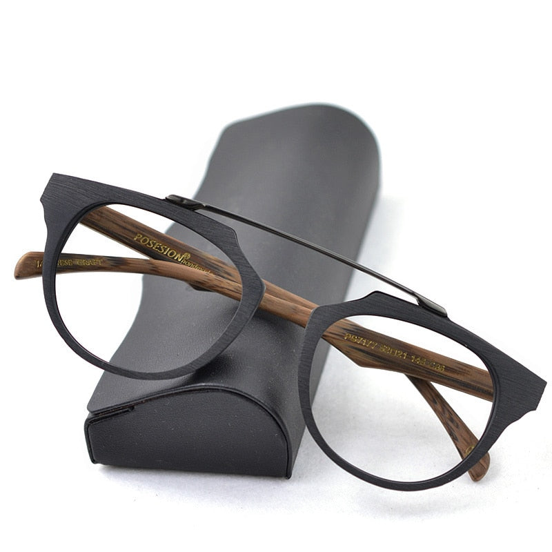 Hdcrafter Unisex Full Rim Round Acetate Eyeglasses Ps7177 Full Rim Hdcrafter Eyeglasses   