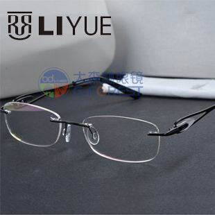 Oveliness Women's Rimless Round Square Alloy Eyeglasses Sw5028 Rimless Oveliness black  