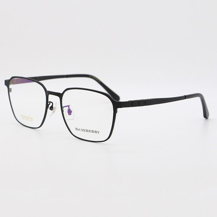 Bclear Unisex Full Rim Square Titanium Frame Eyeglasses My71075 Full Rim Bclear   