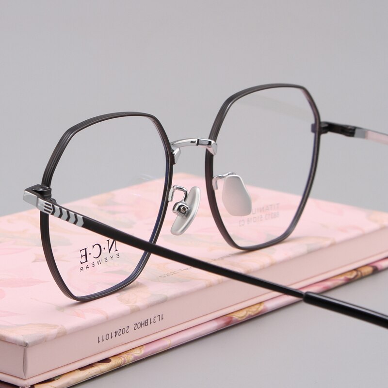 Zirosat Unisex Eyeglasses Frame Pure Titanium 88313 Frame Zirosat   