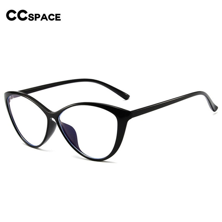 CCspace Unisex Full Rim Cat Eye Tr 90 Eyeglasses 55533 Full Rim CCspace   