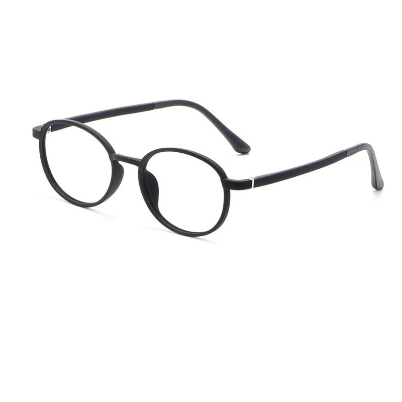 Cubojue Unisex Full Rim Round Tr 90 Titanium Reading Glasses 1067 Reading Glasses Cubojue 0 Black 