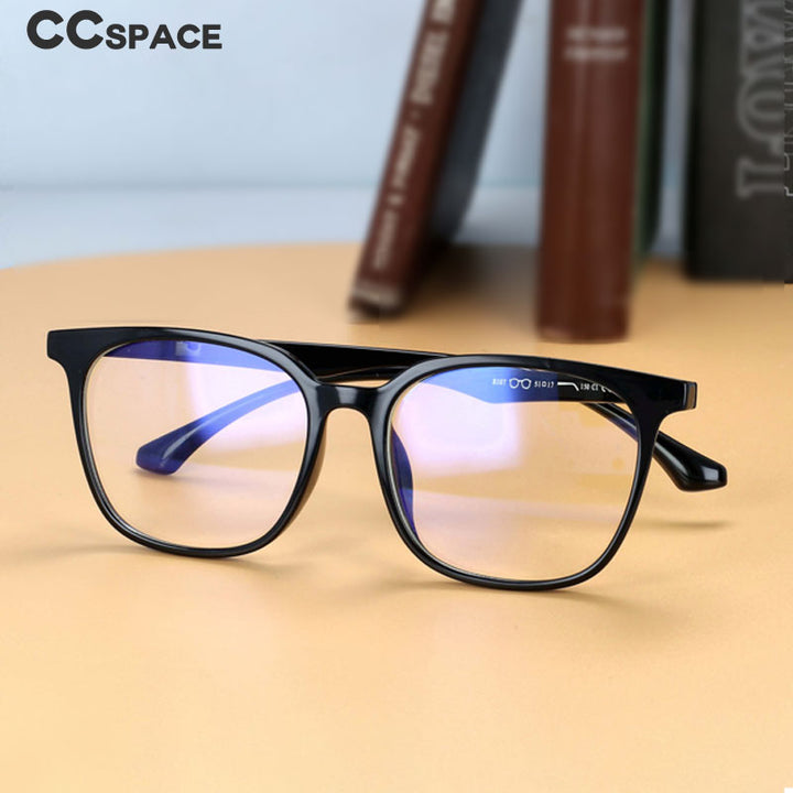 CCspace Unisex Full Rim Round Square Resin Frame Eyeglasses 54337 Full Rim CCspace   