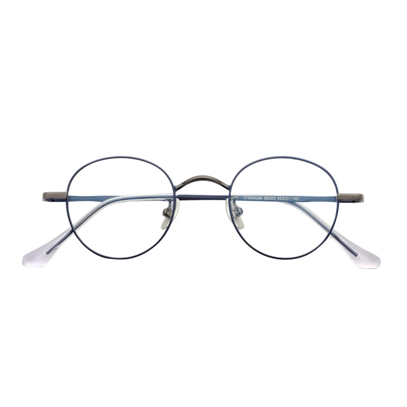 Zirosat Women's Full Rim Round Titanium Acetate Frame Eyeglasses 88303 Full Rim Zirosat   