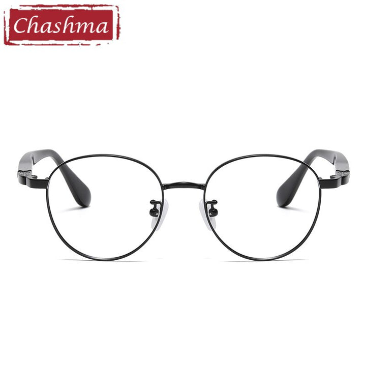 Chashma Ottica Unisex Full Rim Round Acetate Titanium Eyeglasses 85 Full Rim Chashma Ottica   