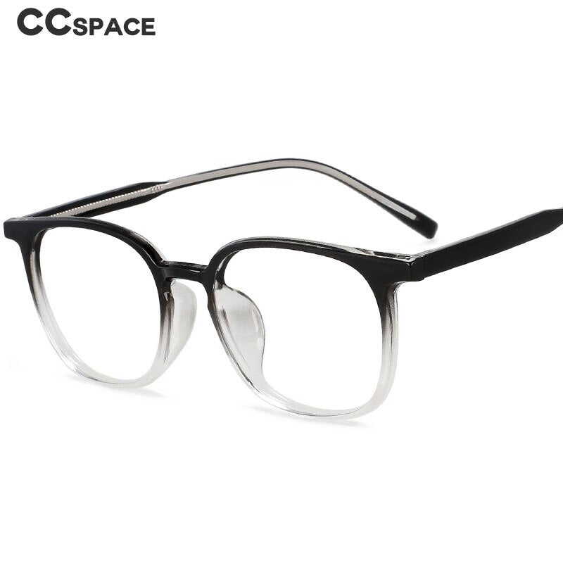 CCspace Unisex Full Rim Square Tr 90 Acetate Eyeglasses 55518 Full Rim CCspace   