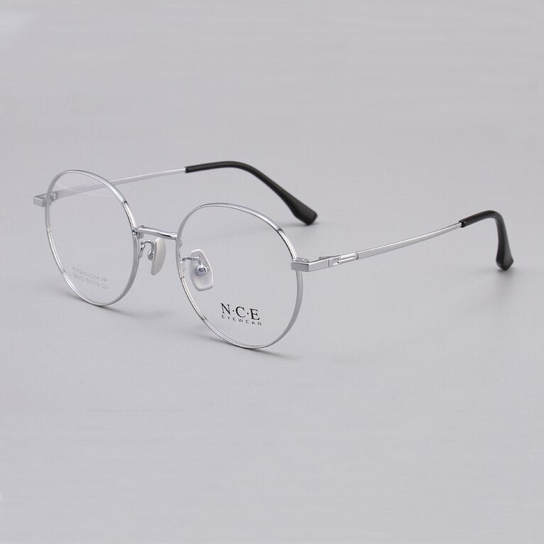 Zirosat Unisex Eyeglasses Frame Pure Titanium 88312 Frame Zirosat silver  