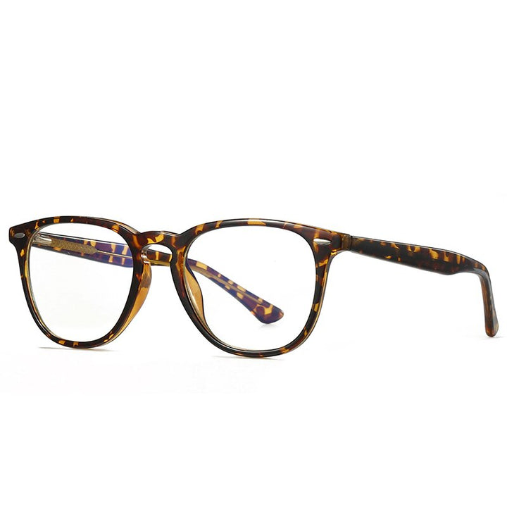 Gmei Women's Full Rim TR 90 Titanium Round Frame Eyeglasses 2059 Full Rim Gmei Optical C3 Tortoiseshell  