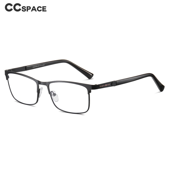 CCSpace Men's Full Rim Square Alloy Frame Hyperopic "+" Reading Glasses 54323 Reading Glasses CCspace   