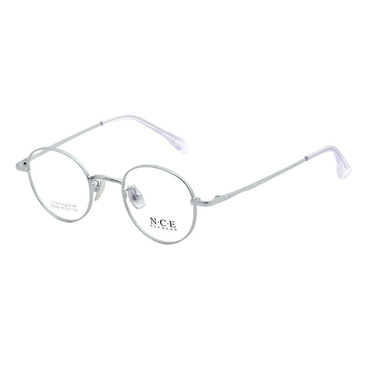 Zirosat Unisex Eyeglasses Frame Pure Titanium 88302 Frame Zirosat silver  
