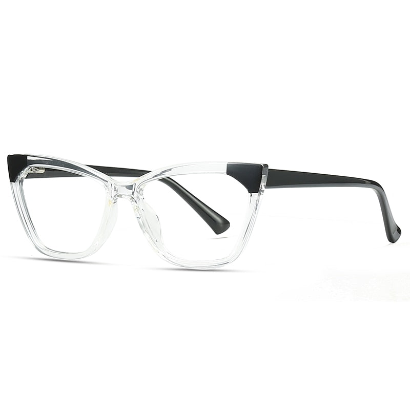 Gmei Women's Full Rim TR 90 Titanium Cat Eye Frame Eyeglasses 2040 Full Rim Gmei Optical C2  