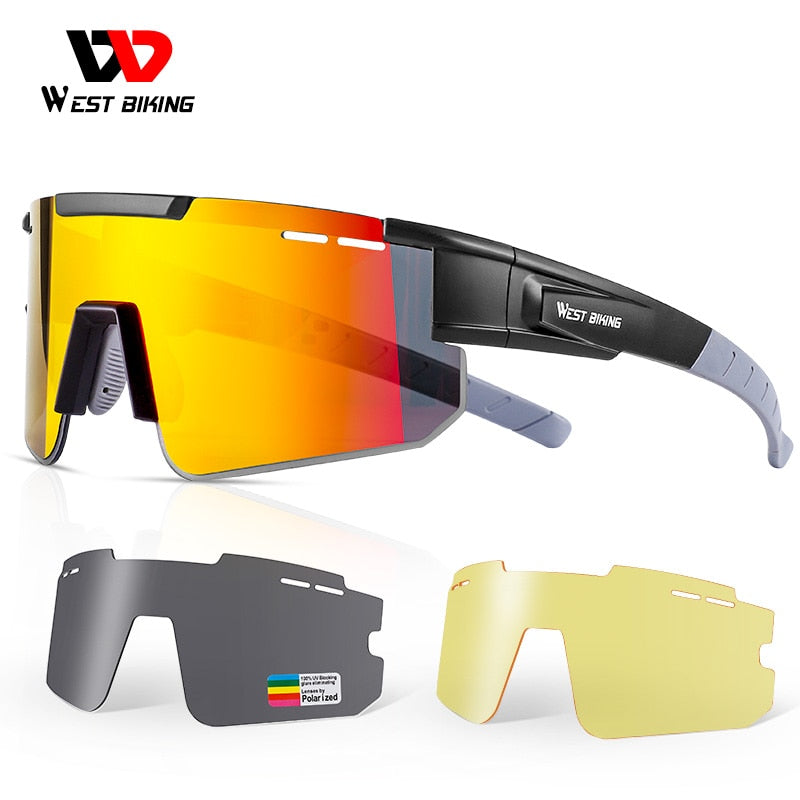 West Biking Unisex Semi Rim Tr 90 Polarized Sport Sunglasses YP0703138 Sunglasses West Biking   
