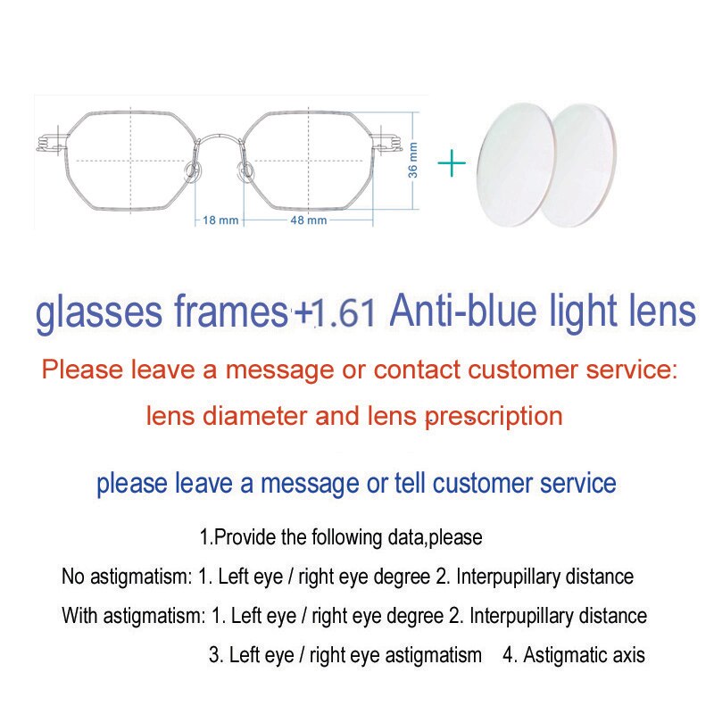 Yujo Unisex Full Rim Handcrafted Polygonal Stainless Steel Eyeglasses Customizable Lenses Full Rim Yujo C2 China 