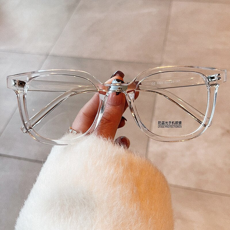 Cubojue Unisex Full Rim Square Oversized Tr 90 Titanium 152mm Myopic Reading Glasses Oz3320 Reading Glasses Cubojue