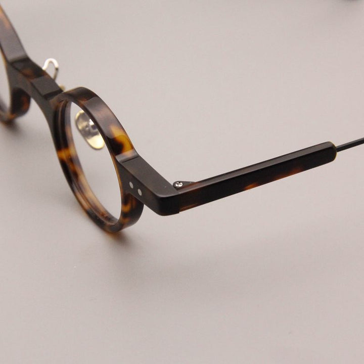 Cubojue Unisex Small Round Tr 90 Titanium Hyperopic Reading Glasses dr001 Reading Glasses Cubojue   