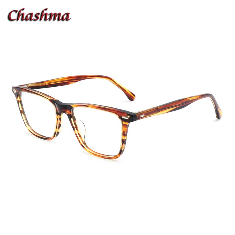 Chashma Ochki Unisex Full Rim Square Acetate Eyeglasses 7913 Full Rim Chashma Ochki C2  