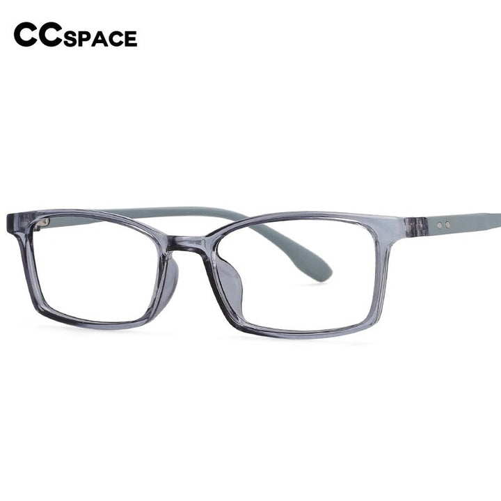 CCSpace Unisex Youth Size Full RIm Rectangle Tr 90 Titanium Frame Eyeglasses 54465 Full Rim CCspace   