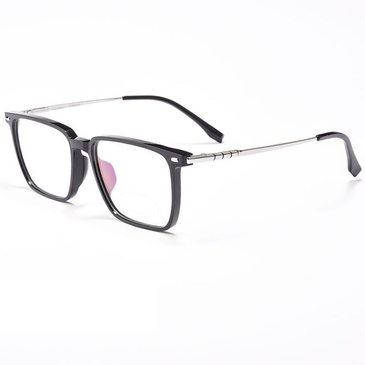 Hotochki Men's Full Rim Square Titanium Alloy Frame Eyeglasses Bv85001 Full Rim Hotochki C2  