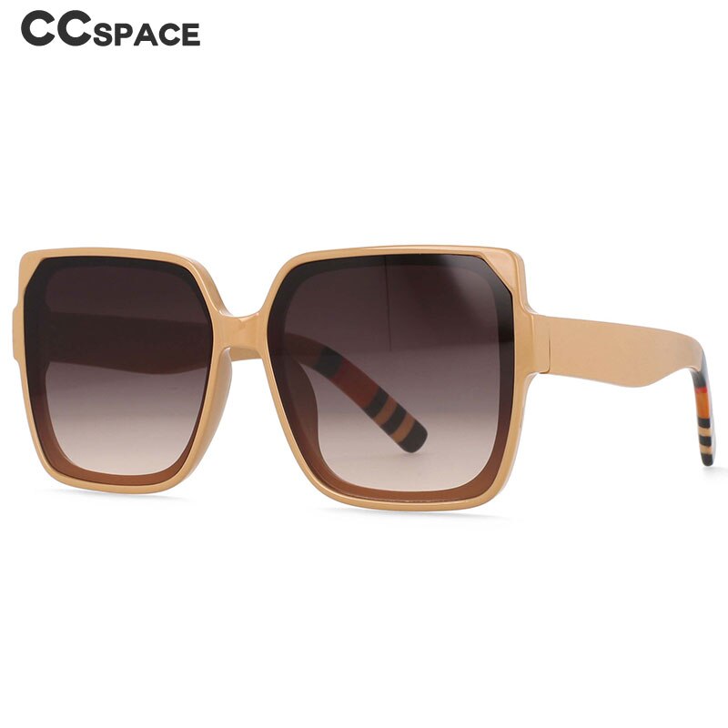 CCSpace Women's Full Rim Oversized Square Resin Frame Sunglasses 54472 Sunglasses CCspace Sunglasses   