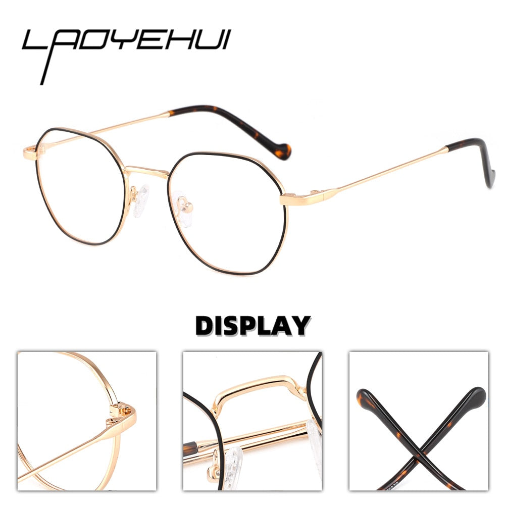Laoyehui Unisex Full Rim Round Alloy Frame Eyeglasses 8824 Reading Glasses Laoyehui   