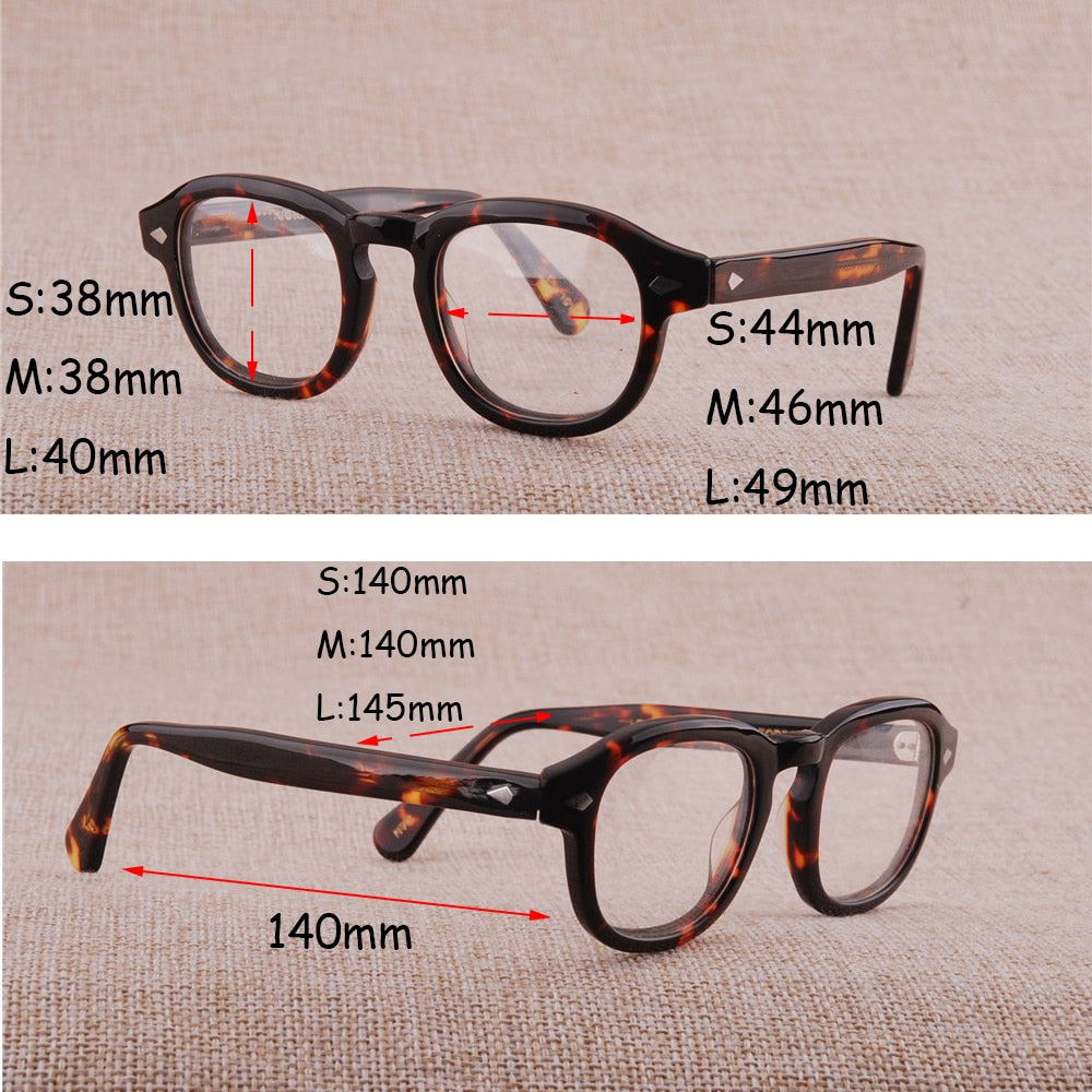 Cubojue Unisex Full Rim Square Acetate Myopic Reading Glasses Tortoise 3844 Reading Glasses Cubojue   