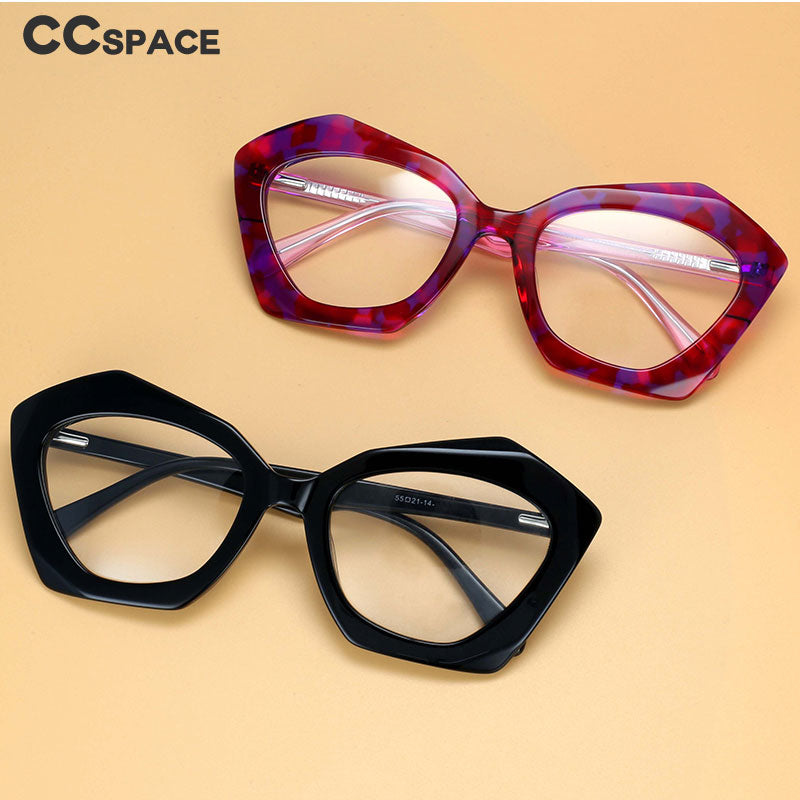 CCspace Women's Full Rim Butterfly Cat Eye Acetate Frame Eyeglasses 54325 Full Rim CCspace   