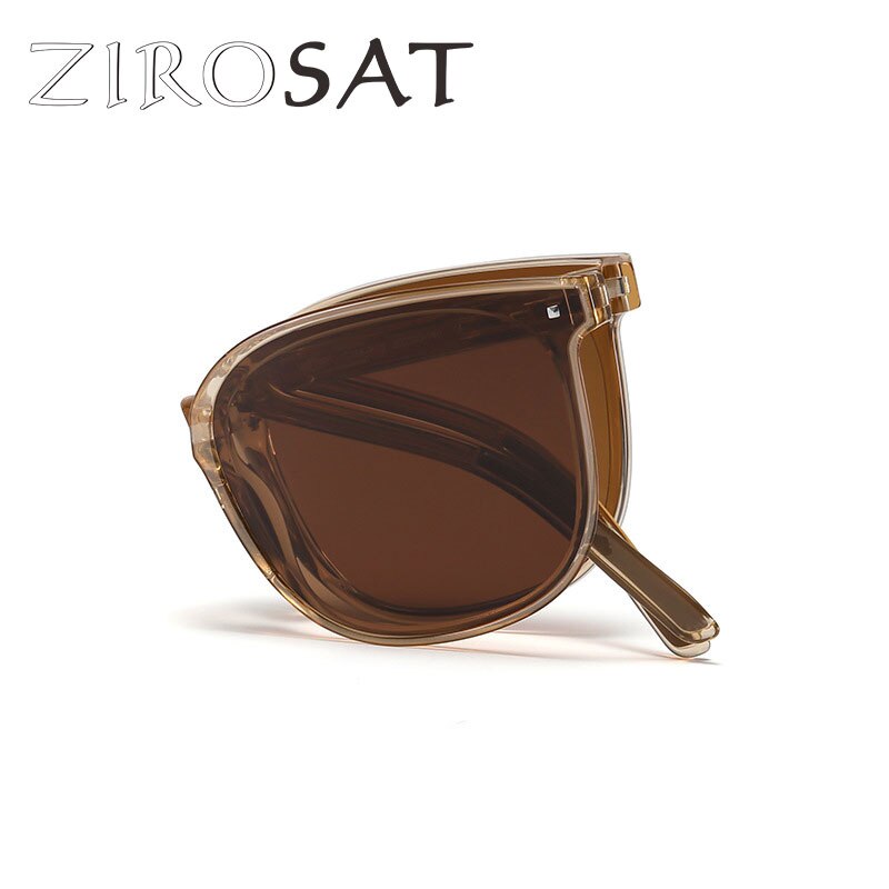 Zirosat Unisex Full Rim Square Alloy Foldable Sunglasses WT7901 Sunglasses Zirosat   