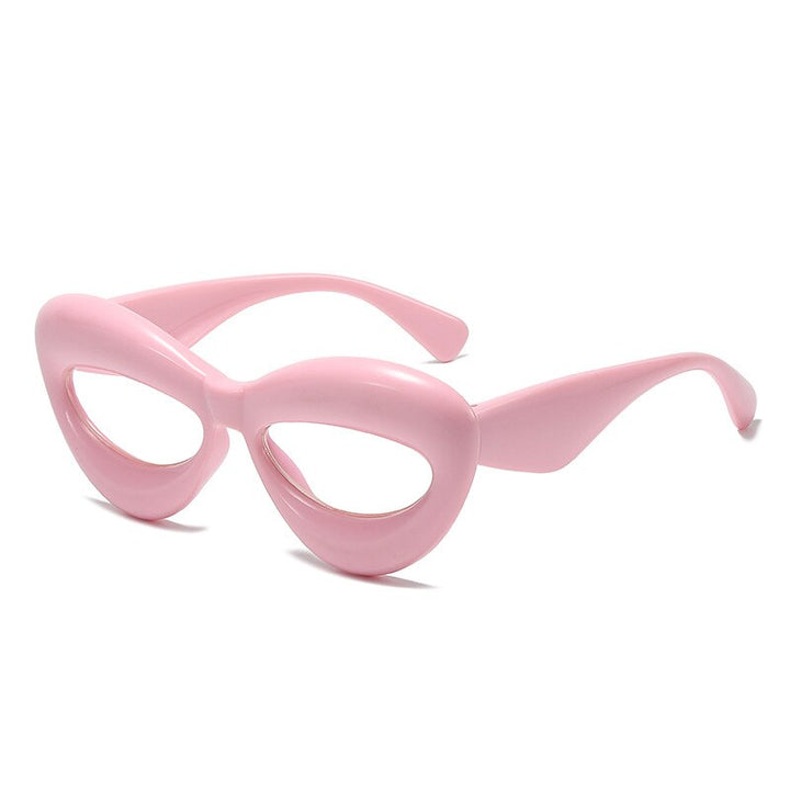 CCspace Unisex Full Rim Acetate Cat Eye Or Square Eyeglasses 55579 Full Rim CCspace Pink China 