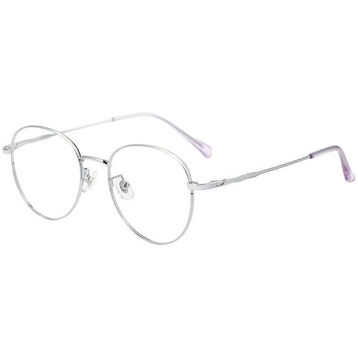 Kansept Women's Full Rim Round Titanium Alloy Eyeglasses 0253020 Full Rim Kansept   