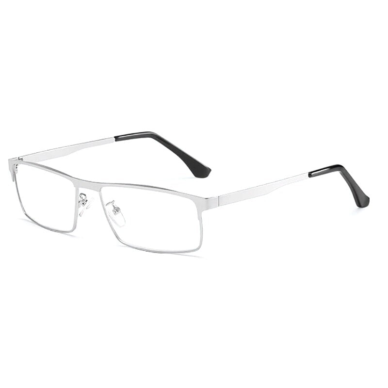 Hotony Unisex Full Rim Square Alloy Frame Anti Blue Light Reading Glasses 9013 Reading Glasses Hotony   