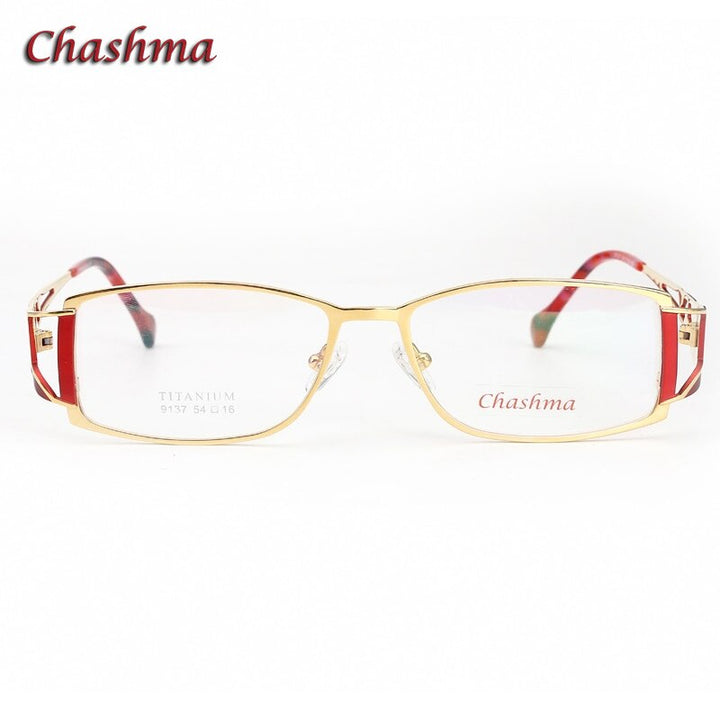 Chashma Ochki Women's Full Rim Rectangle Square Eyeglasses 9137 Full Rim Chashma Ochki   