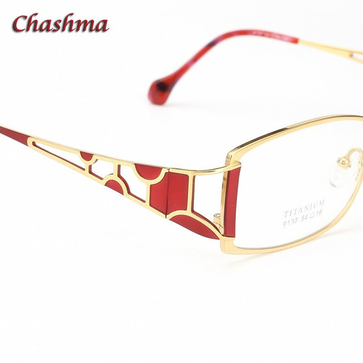 Chashma Ochki Women's Full Rim Rectangle Square Eyeglasses 9137 Full Rim Chashma Ochki   