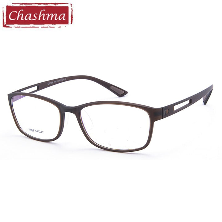 Men's Eyeglasses Full Frame TR90 1807 Frame Chashma Brown  